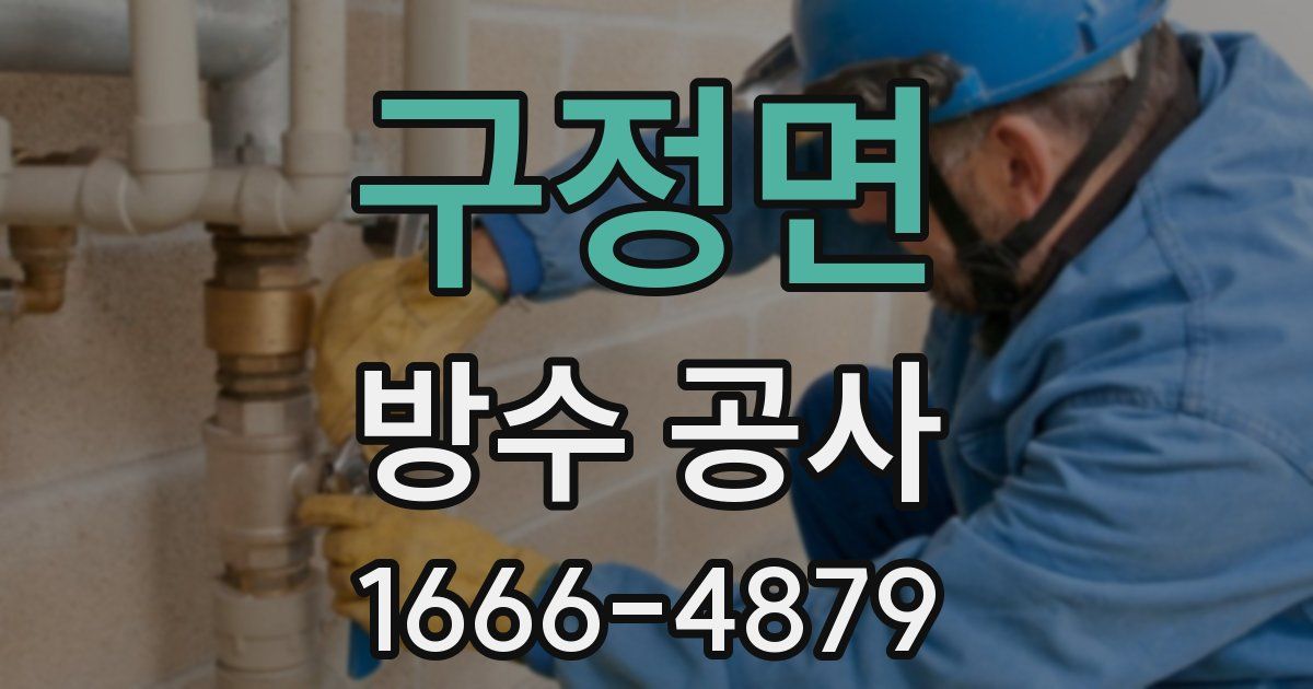 구정면 방수 공사