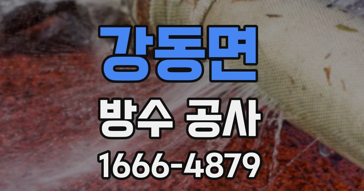 강동면 방수 공사