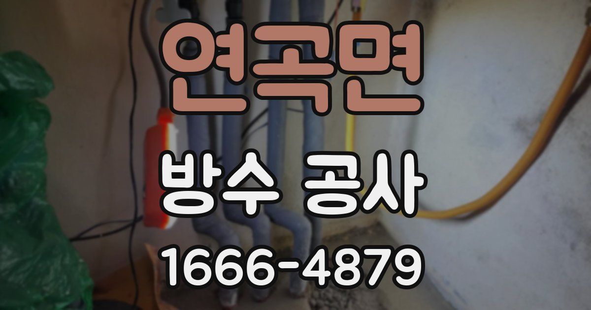 연곡면 방수 공사