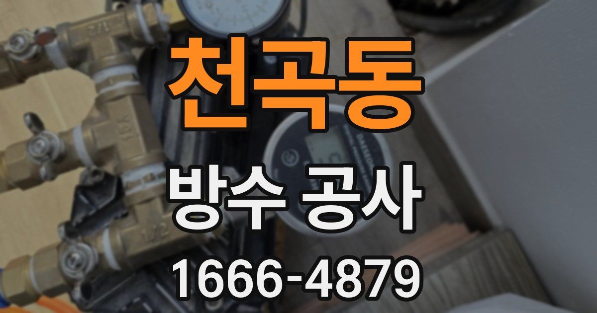 천곡동 방수 공사