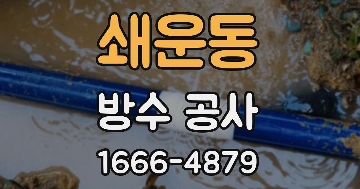쇄운동 방수 공사