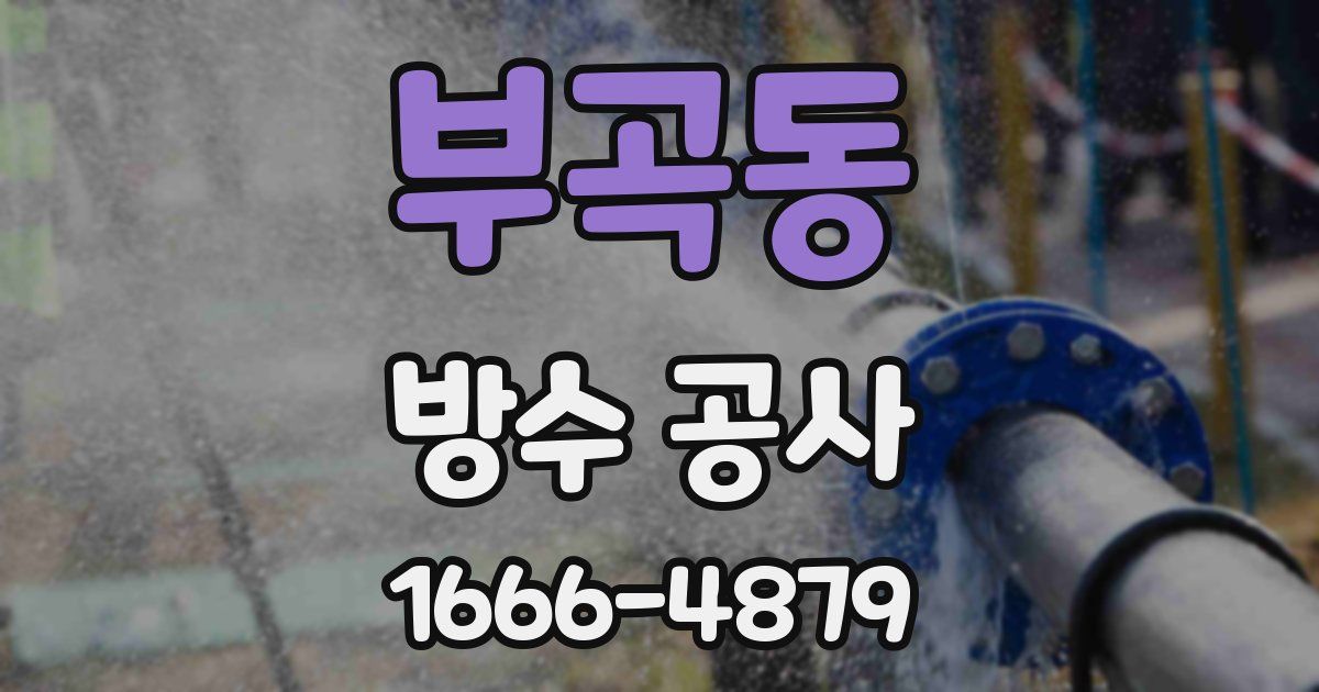 부곡동 방수 공사