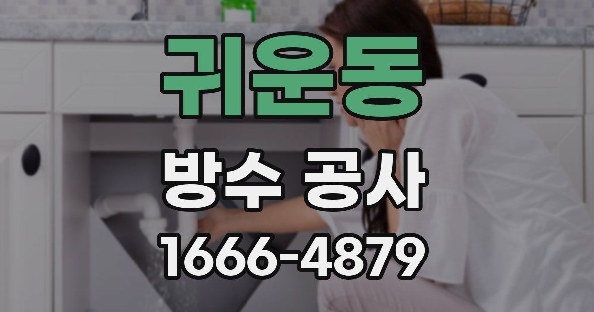 귀운동 방수 공사