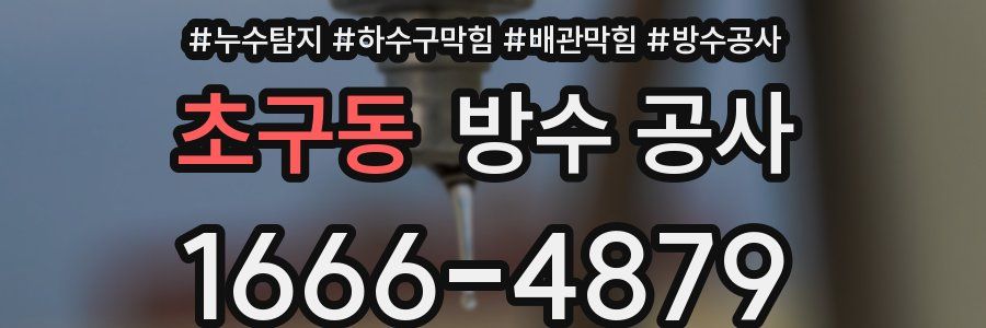 초구동 방수 공사
