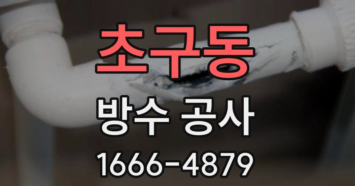 초구동 방수 공사