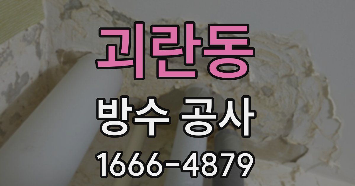 괴란동 방수 공사