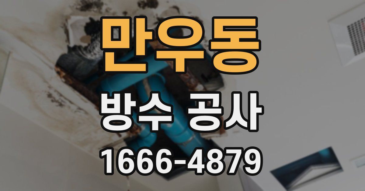 만우동 방수 공사