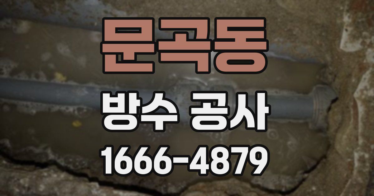 문곡동 방수 공사