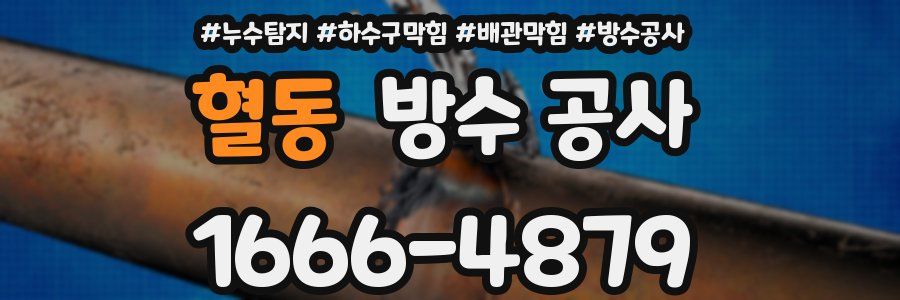 혈동 방수 공사