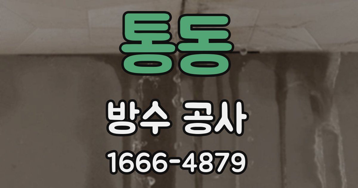 통동 방수 공사