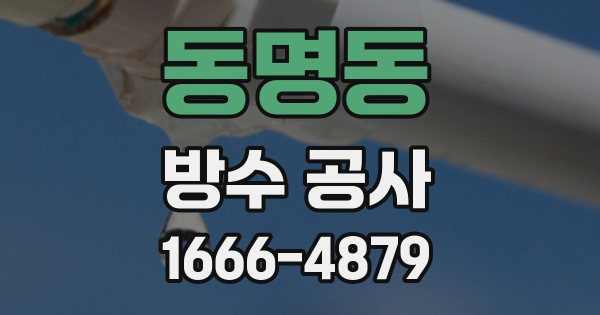 동명동 방수 공사
