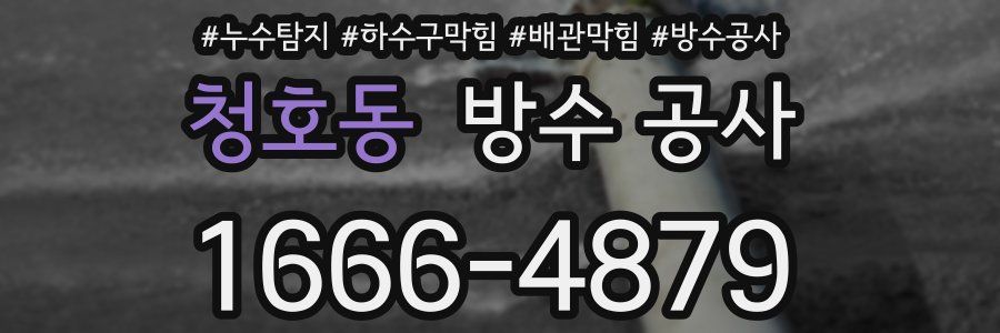 청호동 방수 공사