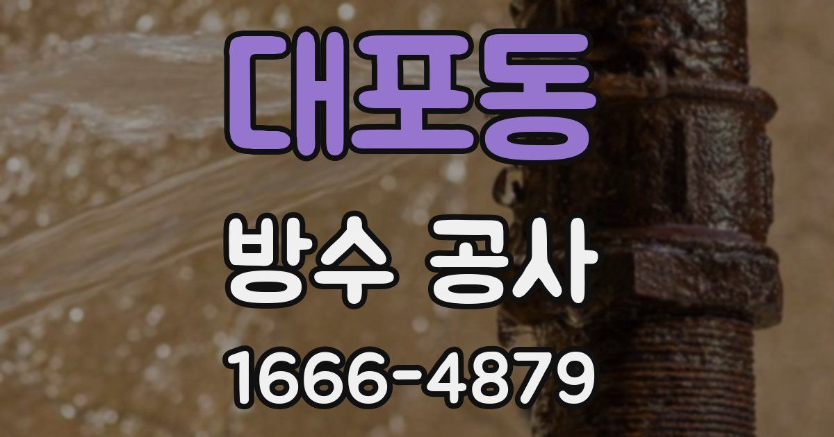 대포동 방수 공사