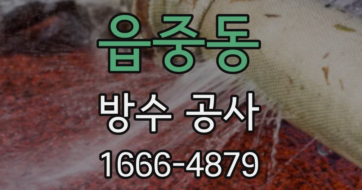 읍중동 방수 공사