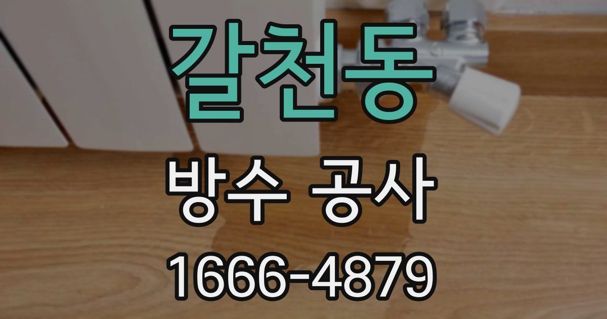 갈천동 방수 공사