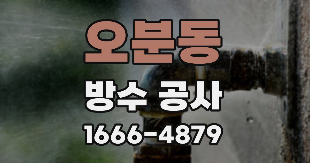오분동 방수 공사