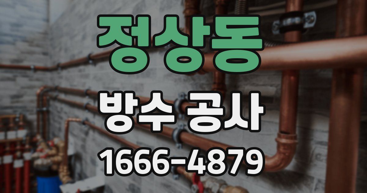 정상동 방수 공사