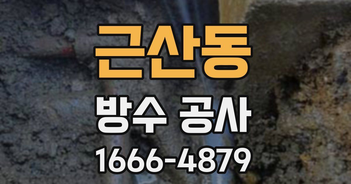 근산동 방수 공사