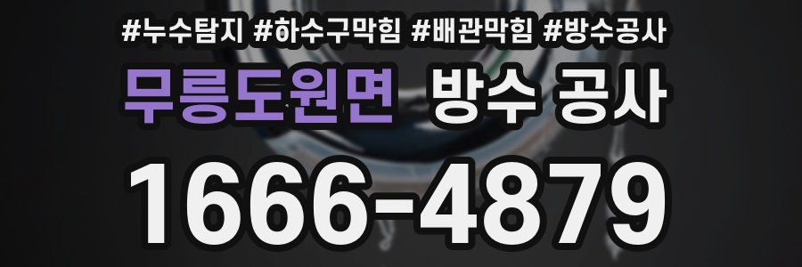 무릉도원면 방수 공사