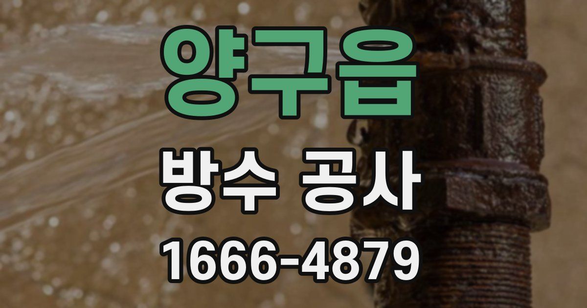 양구읍 방수 공사