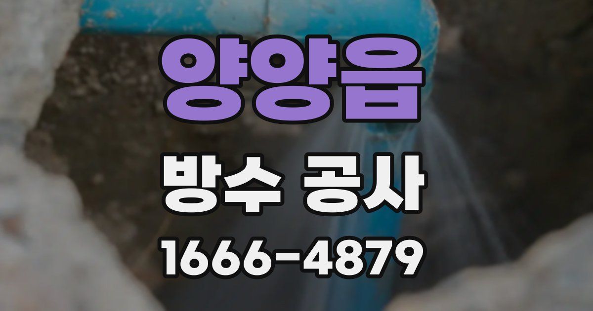 양양읍 방수 공사