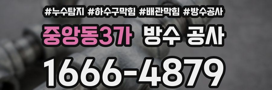 중앙동3가 방수 공사