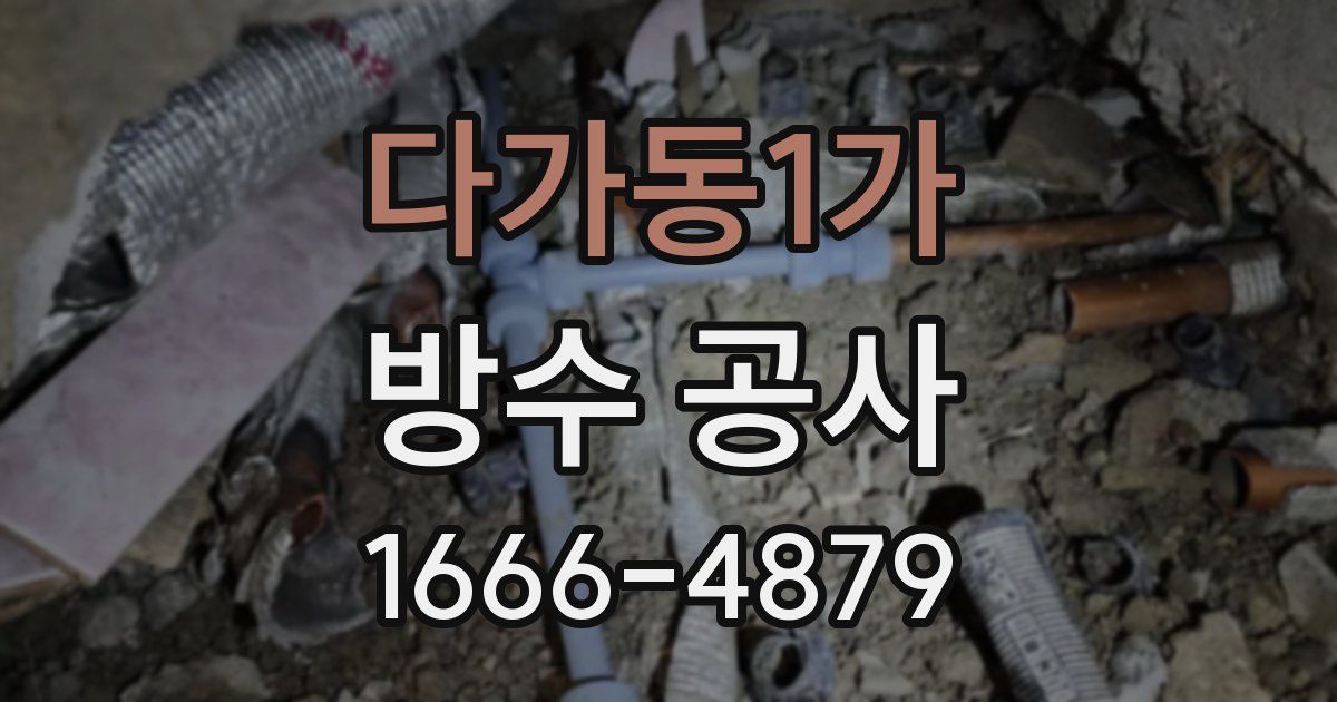 다가동1가 방수 공사