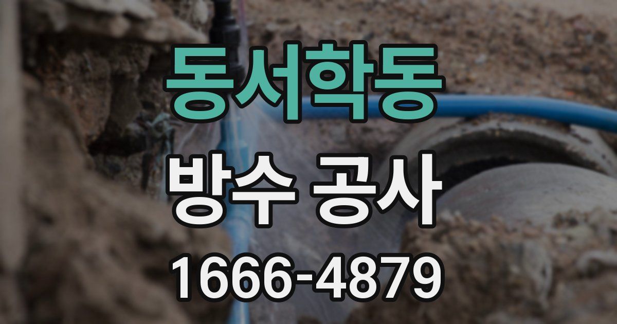 동서학동 방수 공사