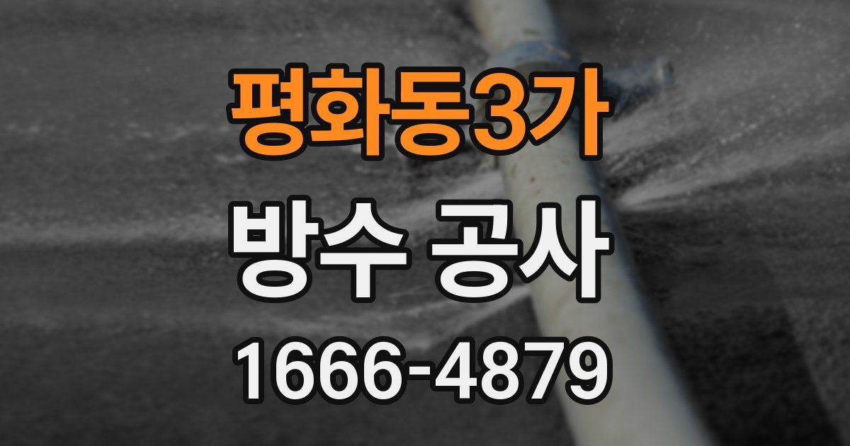평화동3가 방수 공사