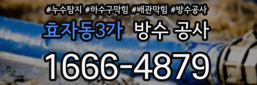 효자동3가 방수 공사