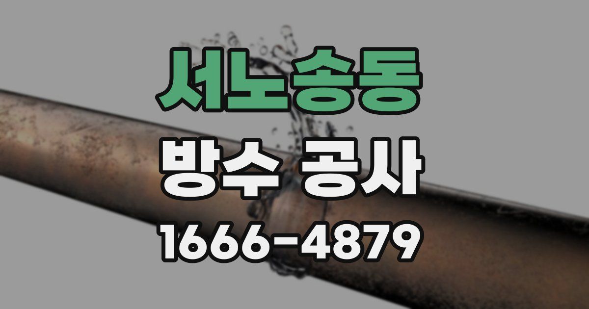 서노송동 방수 공사