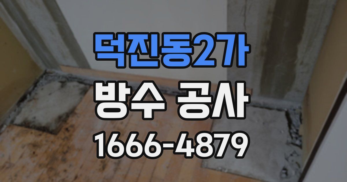 덕진동2가 방수 공사