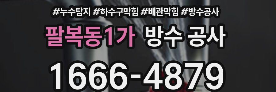 팔복동1가 방수 공사