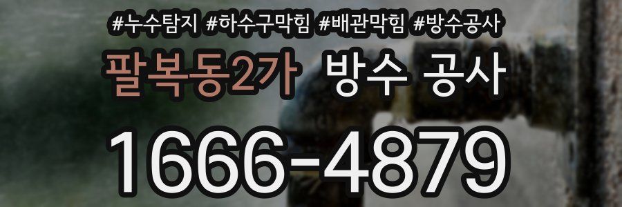 팔복동2가 방수 공사