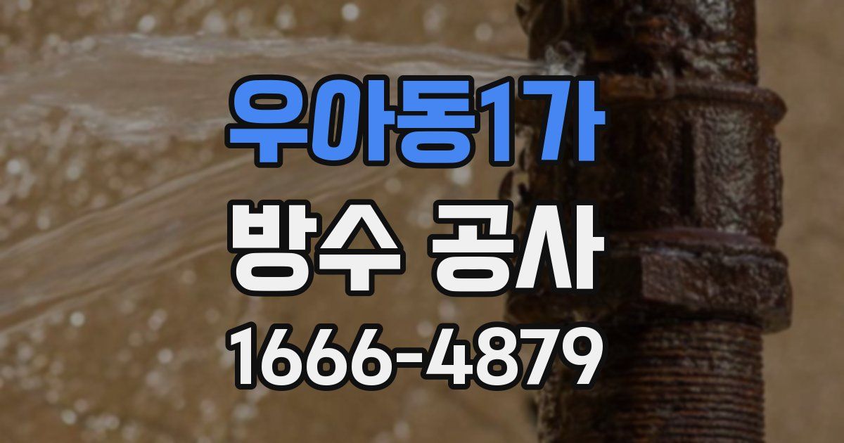 우아동1가 방수 공사