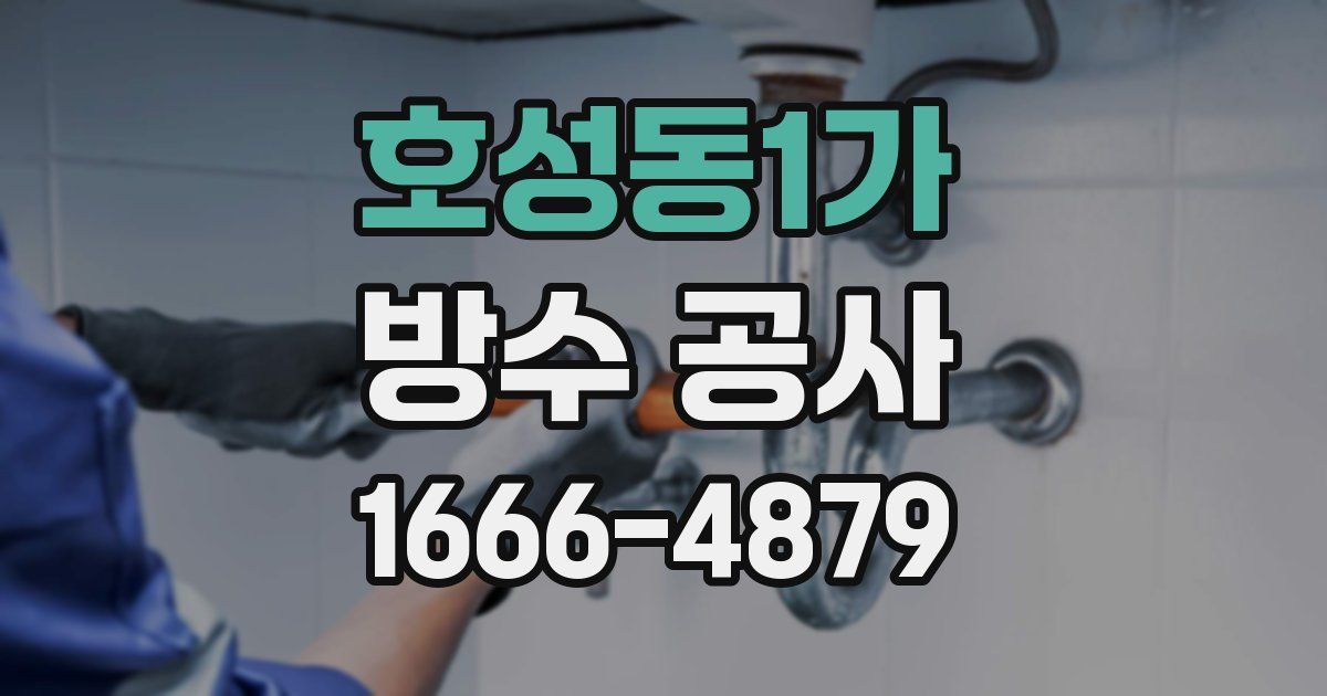 호성동1가 방수 공사