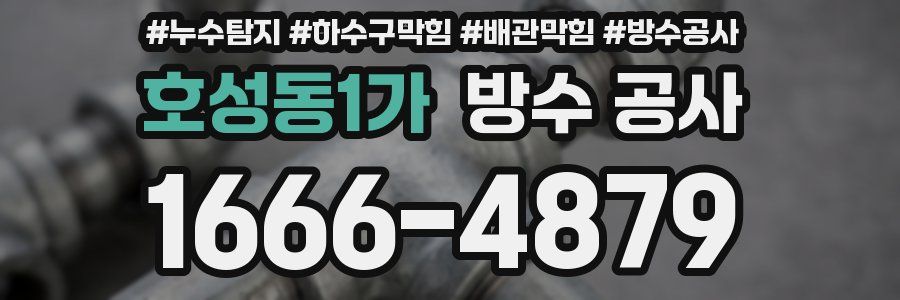 호성동1가 방수 공사