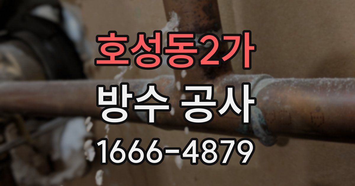 호성동2가 방수 공사