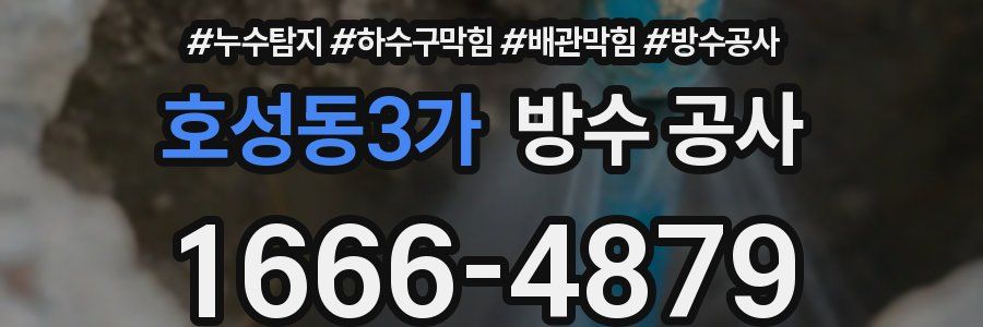 호성동3가 방수 공사