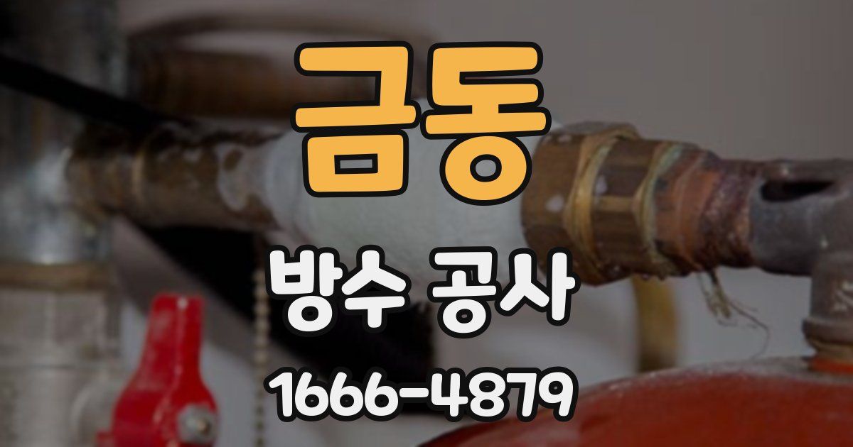 금동 방수 공사