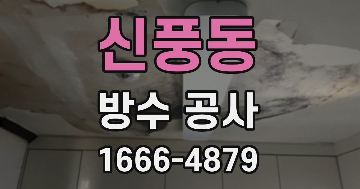 신풍동 방수 공사