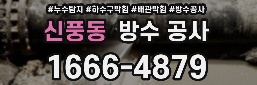 신풍동 방수 공사