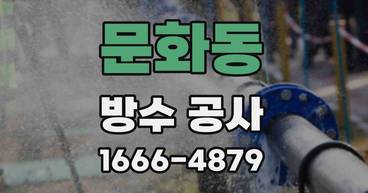 문화동 방수 공사