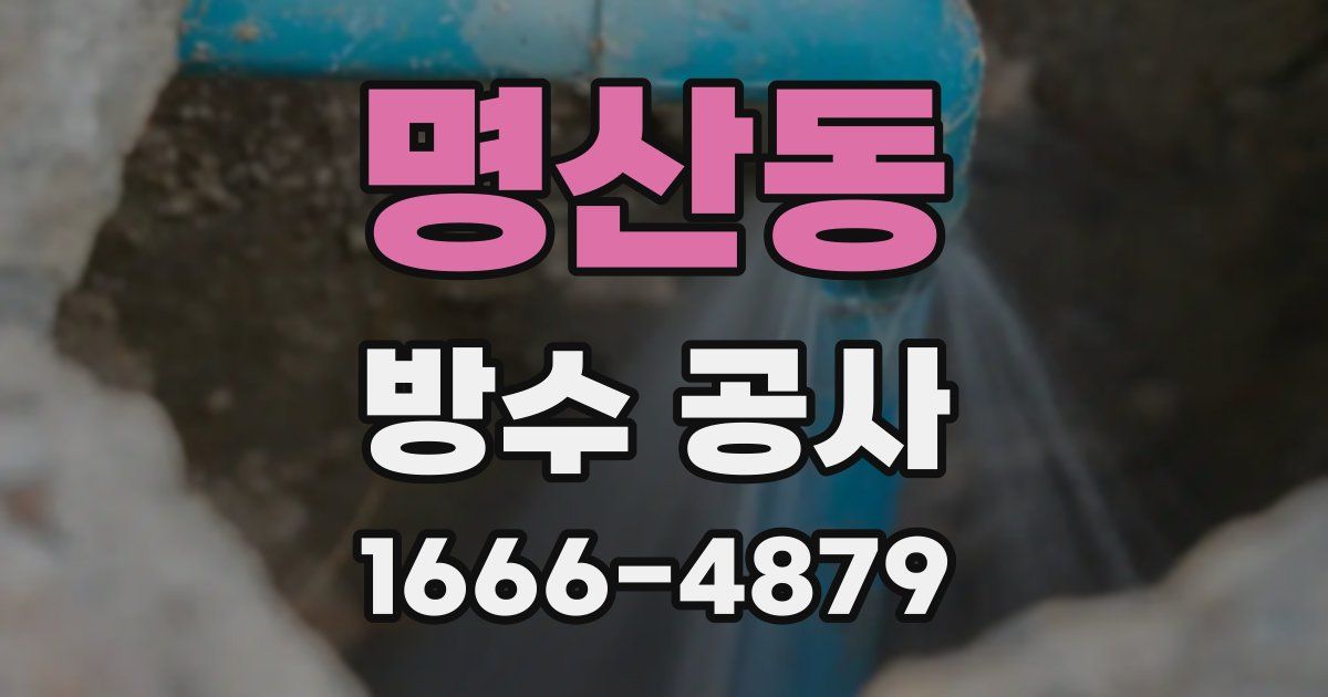 명산동 방수 공사