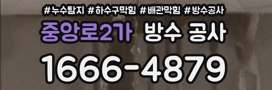 중앙로2가 방수 공사