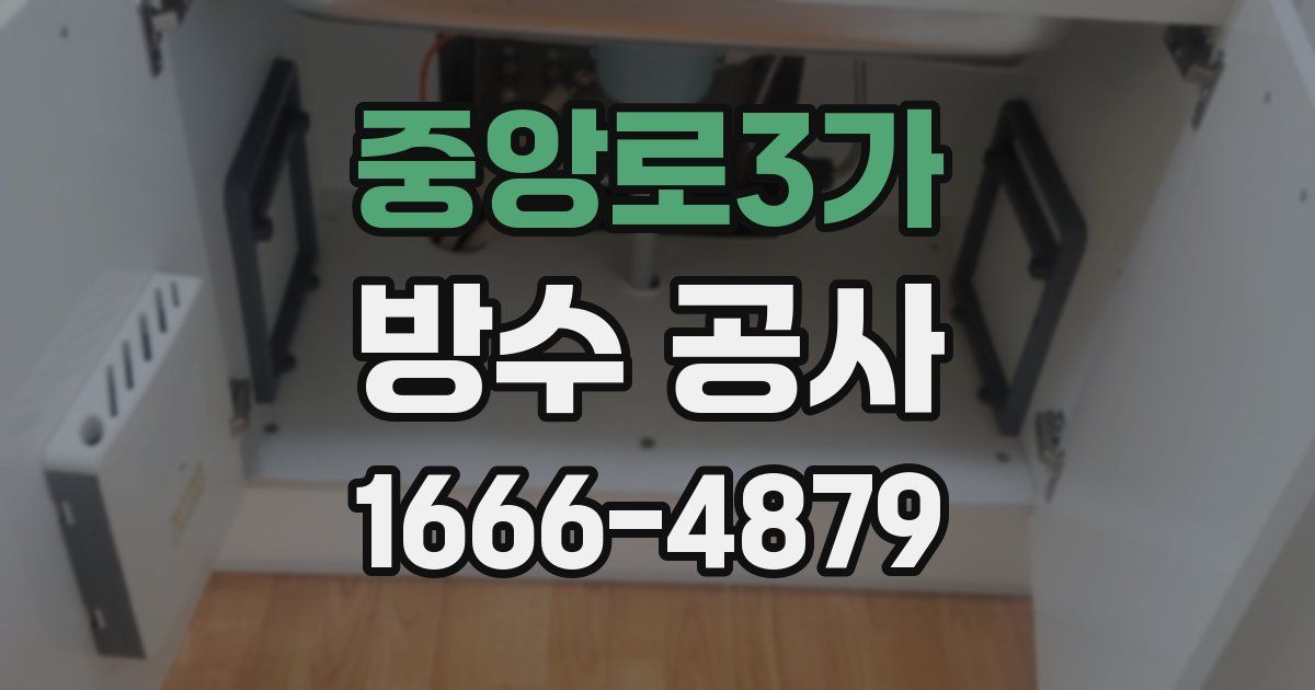 중앙로3가 방수 공사
