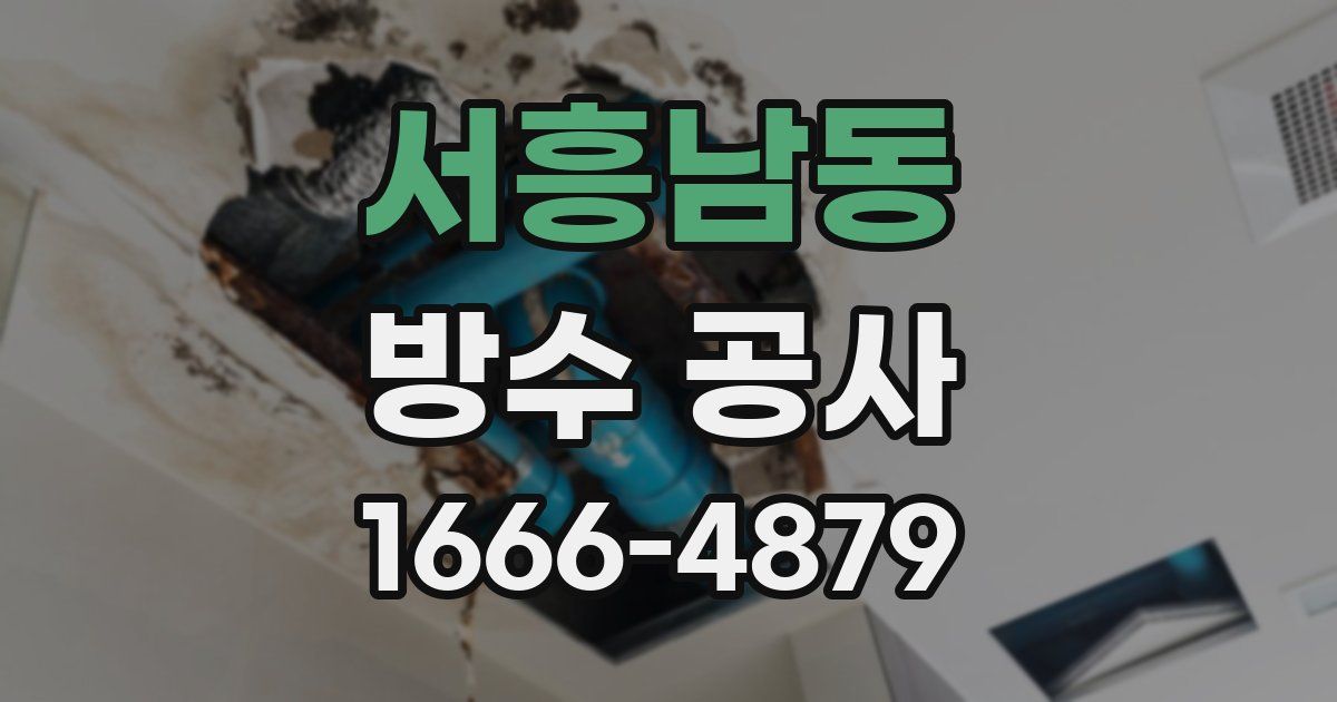 서흥남동 방수 공사