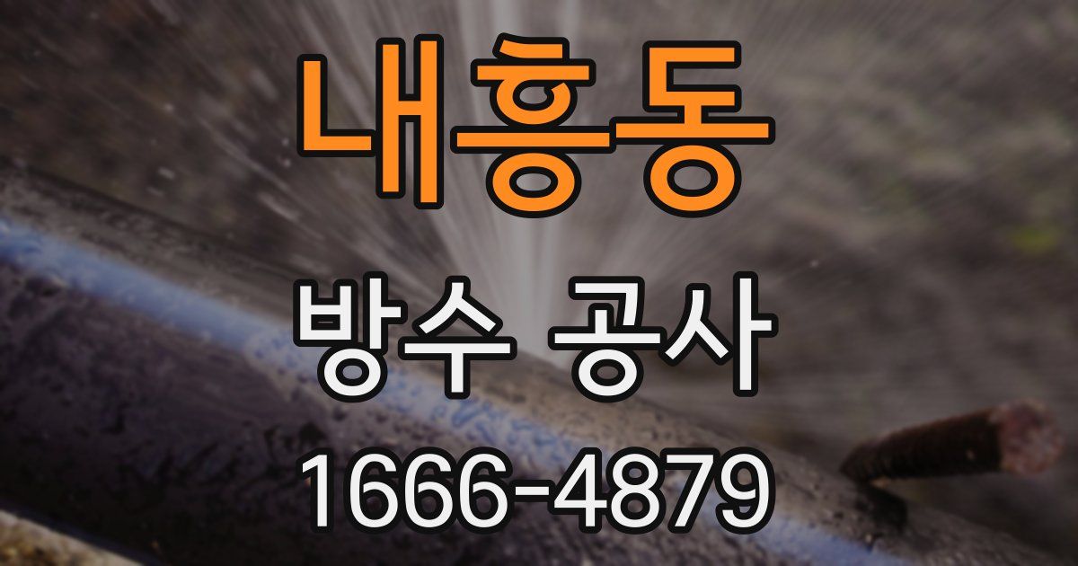 내흥동 방수 공사