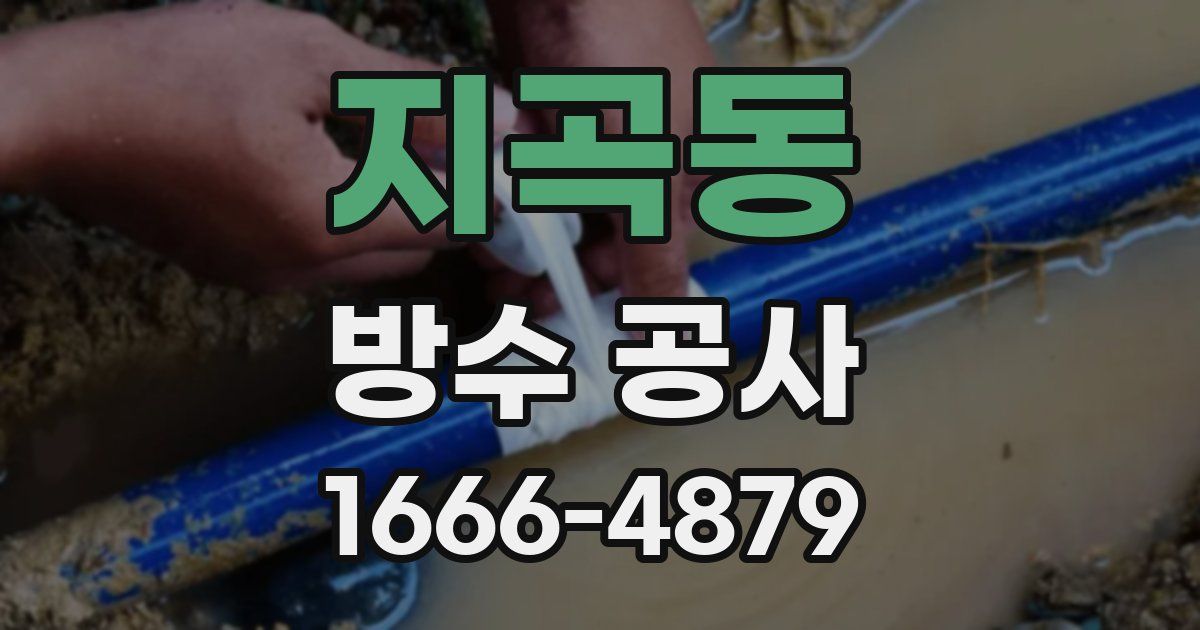 지곡동 방수 공사
