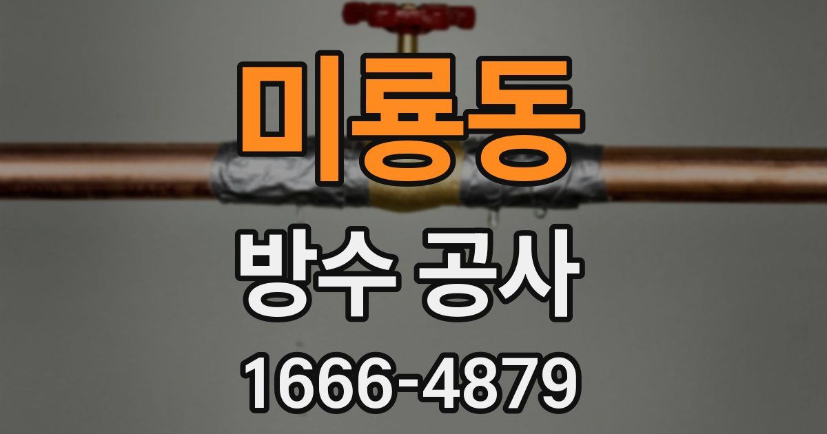 미룡동 방수 공사